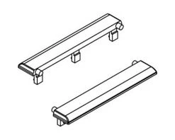 Athearn HO Cab Arm Rest, Large UP (6)