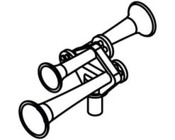 Athearn HO Leslie S-3K, 3-Chime, R-Hand Chime Reverse (3)