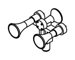 Athearn HO Nathan Air Chime K3LA,3-Chime Square Bracket(3)