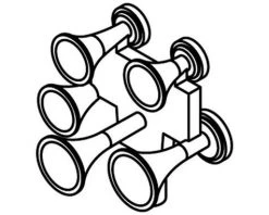 Athearn HO Nathan M-5 All Forward (3)