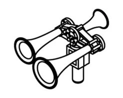 Athearn HO Horn, Leslie RSL-3L-R/Low Profile (3)