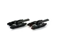 Athearn HO Truck, 4-Wheel Pass/Black (2)