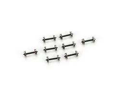 Athearn HO 33" Metal Wheelset, Short Axle (8PK)