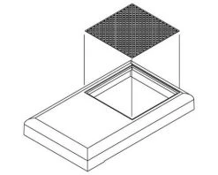 Athearn HO Winterization Hatch w/48 Fans Sq Grill, GP-9(3)