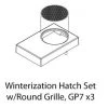 Athearn HO Winterization Hatch Set w/Round Grille, GP-7(3)