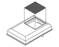 Athearn HO Winterization Hatch w/36" Fans Sq Grill, GP-7/9