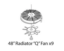 Athearn HO Fans Set, SD70/"Q" (3)
