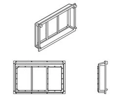 Athearn HO All-Weather Window, 3 Pane (6)